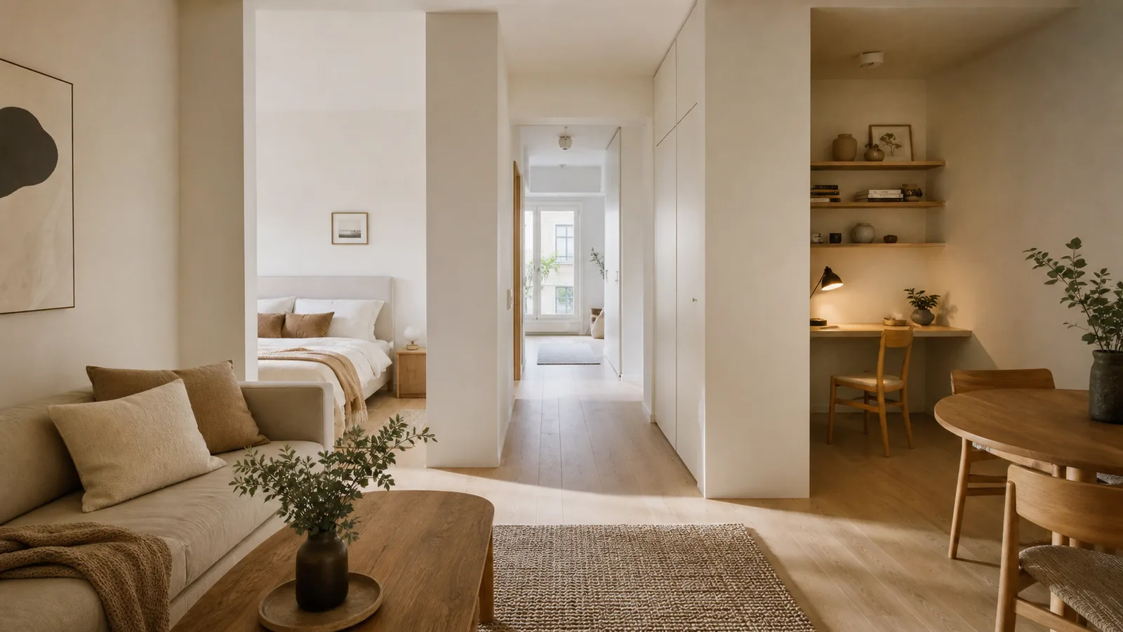 Appartamento 60-70 mq con più zone funzionali distinte