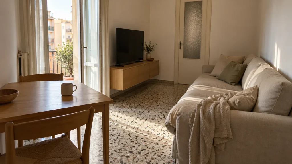 Arredare soggiorno piccolo: divano, TV e tavolo | Guida